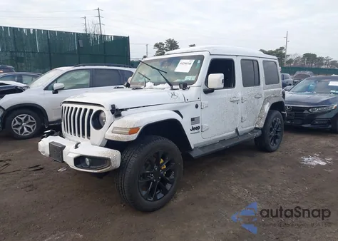 2021 Jeep Wrangler Unlimited High Altitude 4X4 z USA, uszkodzony, nr VIN 1C4HJXEG5MW853687